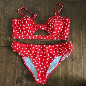 Red Polka Dot Bikini